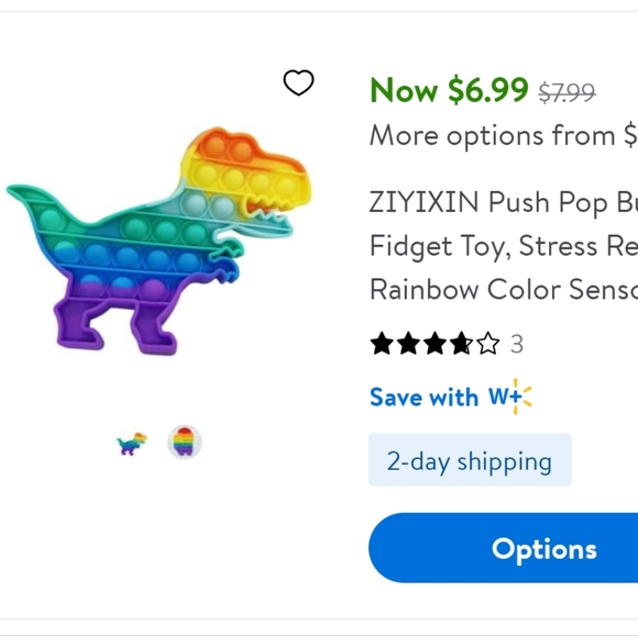 3 PC Rainbow Popper Sensory Bubble Fidget Toy set for boys/girls (NEW) - Picture 8 of 8